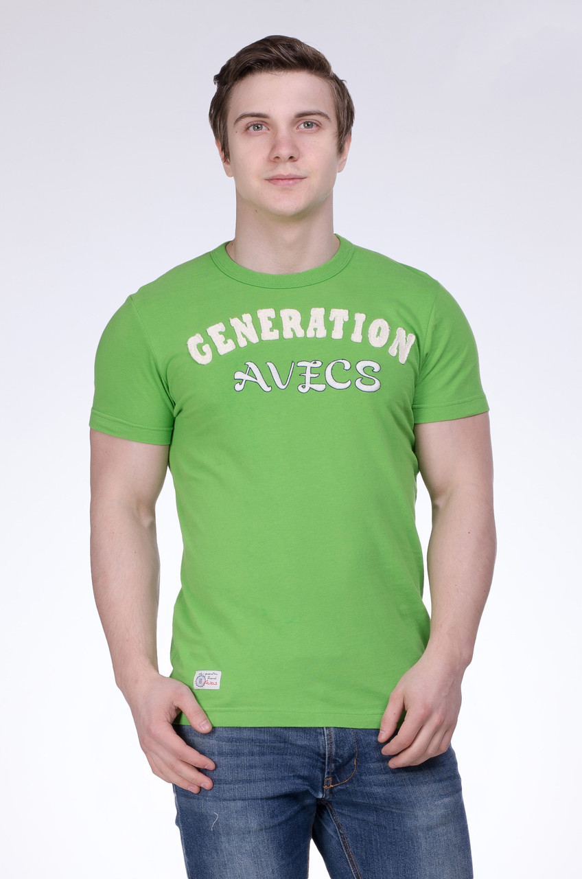 Футболка чоловіча салатова Avecs AV-30011 Розміри S/46 M/48 L/50, фото 1