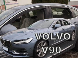 Дефлектори вікон (вітровики) Volvo S90 2016+ (вставні, 4 шт.) (HEKO)