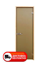 Дверцята для душу в бані Aqua Bronze Sateen 2000*800 (матові)