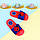 Пляжні шльопанці для дівчинки Червоні Божа Корівка тм GIOLAN, фото 2