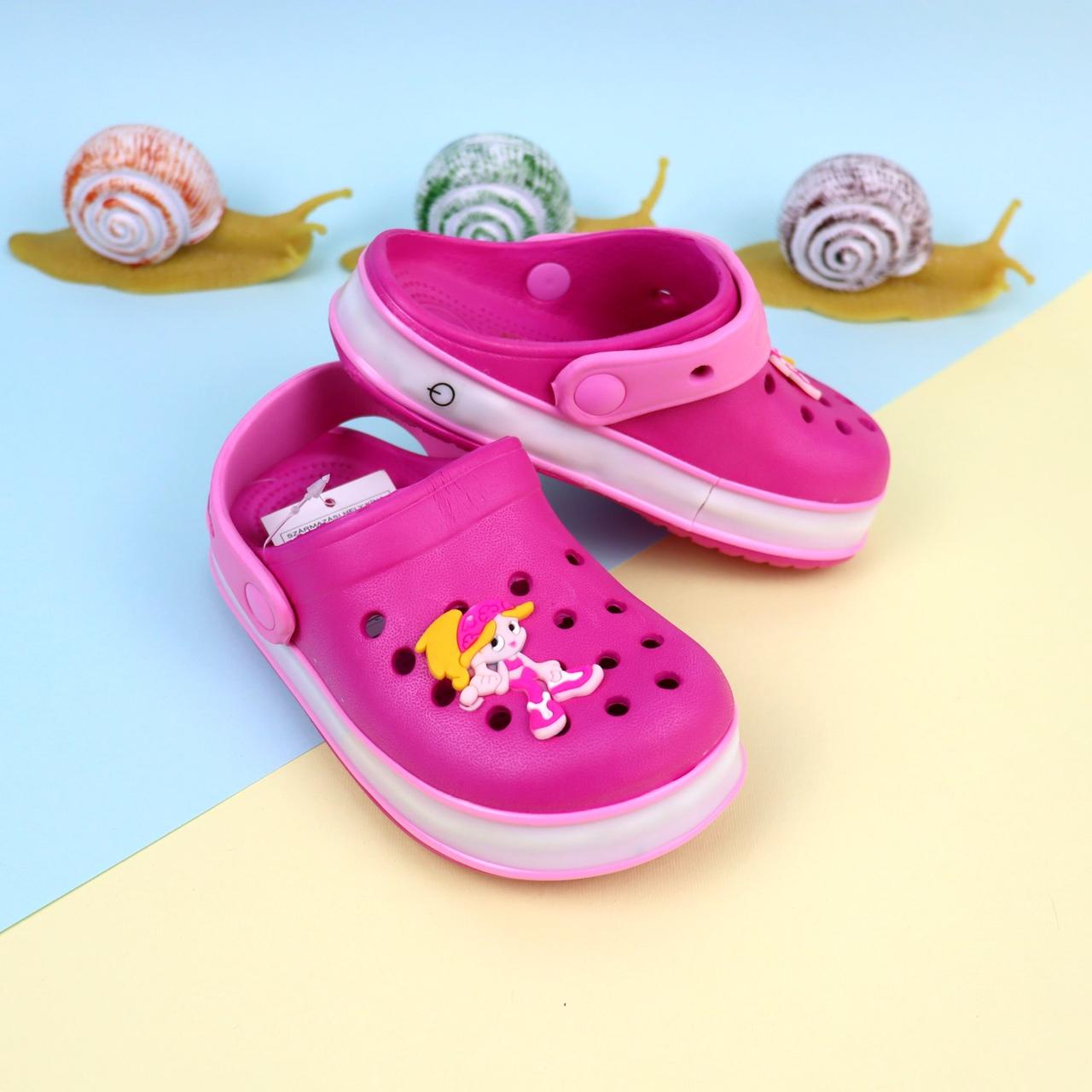 Детская летняя обувь кроксы для девочки тм GIOLAN (НЕ СВЕТИТСЯ ПОДОШВА) размер 32 - стелька 19,5см - фото 1 - id-p92127424