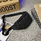 Чоловіча чорна сумка-бананка, фото 8