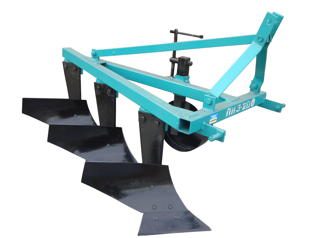 Плуг 3-х корпусний для мінітрактора ПН-3-20