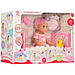 Лялька-пупс 6895 інтерактивна з ліжечком, фото 2
