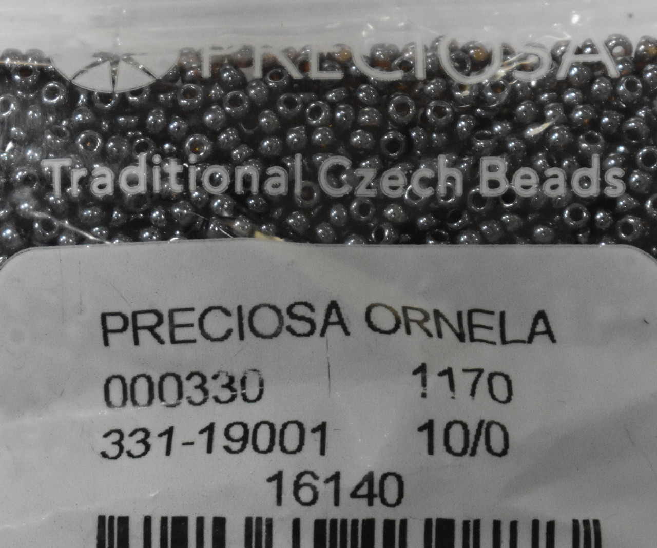 Бісер Preciosa 10/0 колір 16140 темно-коричневий 10г, фото 1