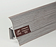 Плінтус пластиковий ТЕКО Стандарт 0070 Сріблясто-сірий з кабель каналом широкий по підлозі м'які краї, фото 8