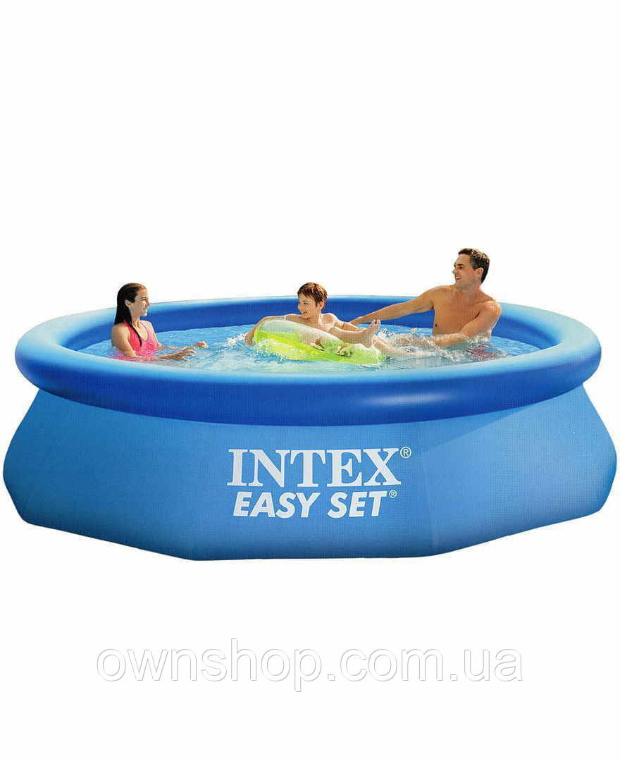 Сімейний наливний басейн з насосом Intex 28112 Easy Set, фото 1