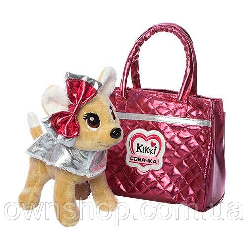 Собачка Кікі в сумочці, інтерактивна іграшка 22 см, M 3642-N-RU, фото 1