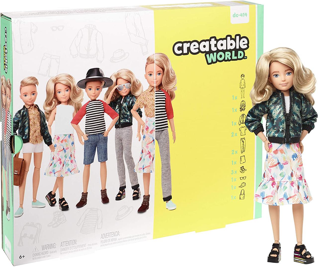 Лялька Creatable World Створюваний Світ зі світлим хвилястим волоссям (Creatable World Deluxe Character Kit)