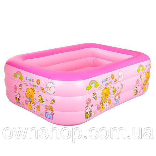 Дитячий надувний басейн D25652 блакитний, фото 1