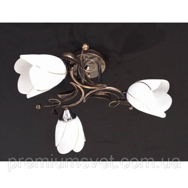 Люстра стельова на три лампи 1746/3 B N (64), фото 1