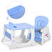 Дитячий стільчик-трансформер для годування M 3612-12, блакитний, фото 3