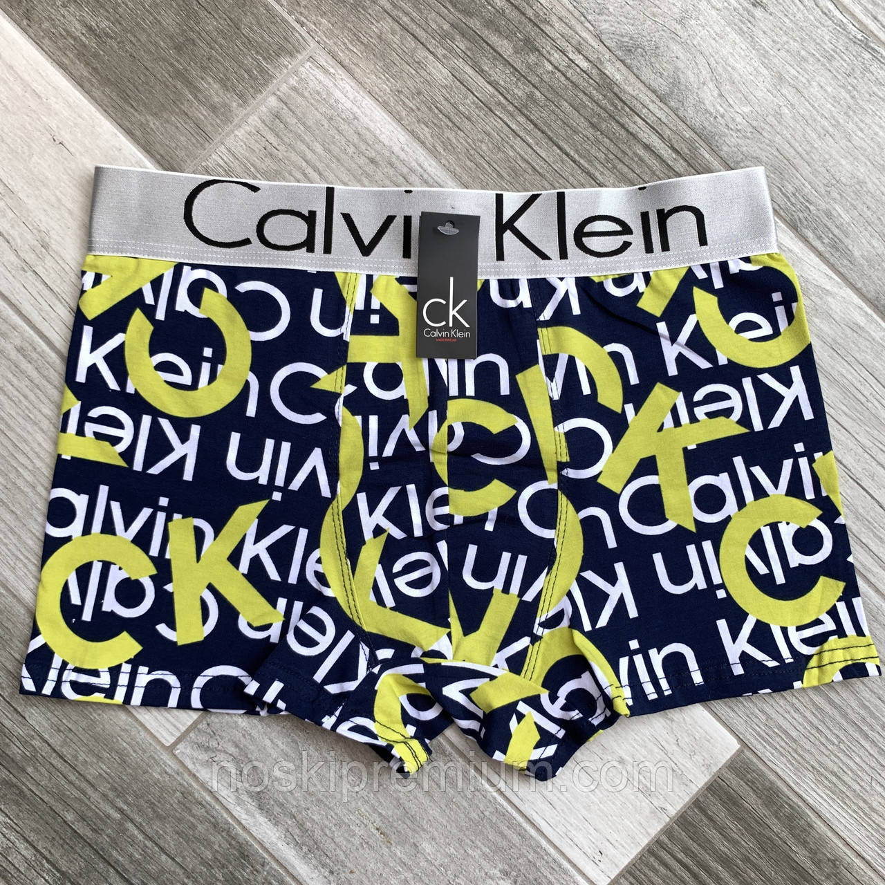 Труси чоловічі боксери бавовна Calvin Klein 08, темно-сині, розмір L (46-48), 09168