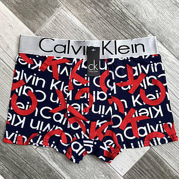 Труси чоловічі боксери бавовна Calvin Klein 08, темно-сині, розмір L (46-48), 09176