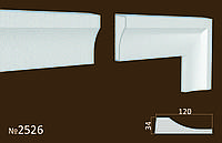 Фасадное обрамление из пенопласта. Молдинги на фасад 120*34 мм