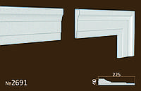 Фасадное обрамление из пенопласта. Молдинги на фасад 225*40 мм