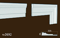 Фасадное обрамление из пенопласта. Молдинги на фасад 225*45 мм