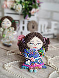 Лялька "Квітковий ангел",ангел ручна робота, різні кольору, вис. 21см, фото 8
