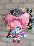 Лялька "Квітковий ангел",ангел ручна робота, різні кольору, вис. 21см, фото 10