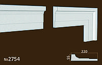 Фасадное обрамление из пенопласта. Молдинги на фасад 220*55 мм
