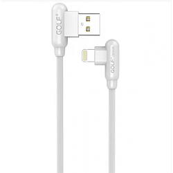 Шнур для заряджання Iphone USB GOLF GC-45 кабель 2,4A Білий
