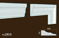 Фасадное обрамление из пенопласта. Молдинги на фасад 102*35 мм