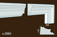 Фасадное обрамление из пенопласта. Молдинги на фасад 200*110 мм