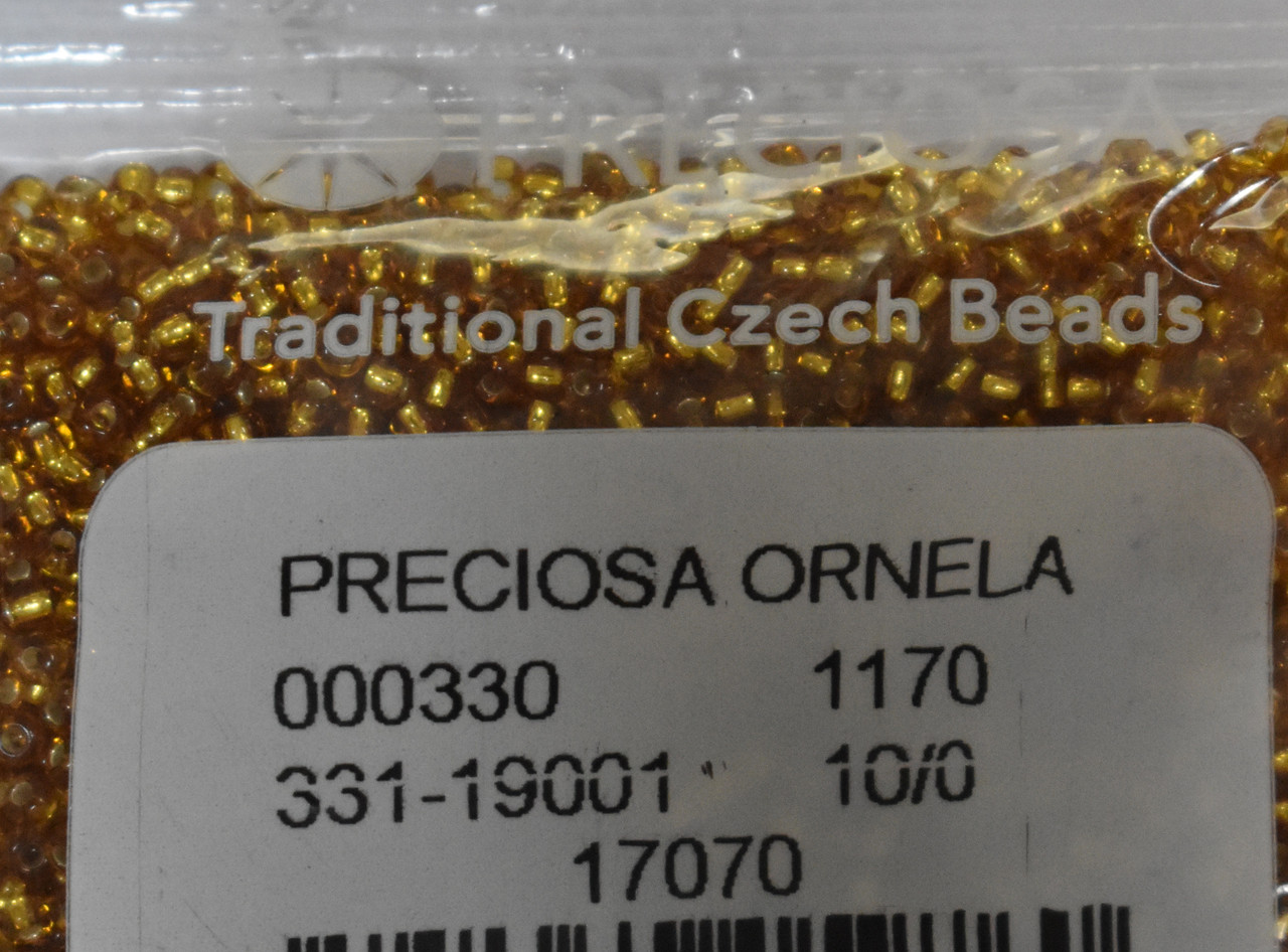 Бісер Preciosa 10/0 колір 17070 золотий 10г (ID#1180343378), ціна: 19. ...