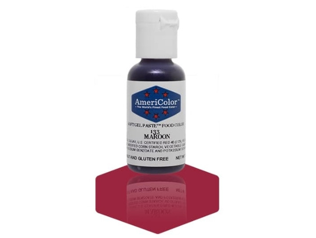 Барвник гелевий Americolor Темно - бордовий (Maroon)