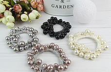 Гумки Перлинні / Гумки Оксамитові з прикрасою / Гумки об'ємні