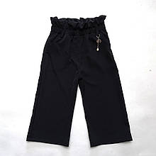 Чорні штани кюлоти для дівчинки SmileTime Culottes (ШКОЛА)