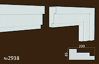 Фасадное обрамление из пенопласта. Молдинги на фасад 200*85 мм
