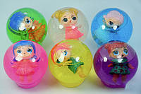 Слайм, лизун, набор разноцветный "Лола" 6х5см, игрушка детская антистресс, набор 6 шт