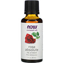 Ефірна олія троянди NOW Foods "Rose absolute" (30 мл)