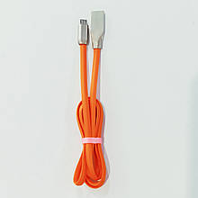 Кабель Zinc micro USB длина 1 метр Оранжевый