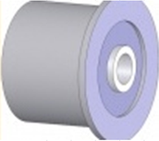 Ролик металевий гладкий некомплектний  для картоплі однорядного Wirax