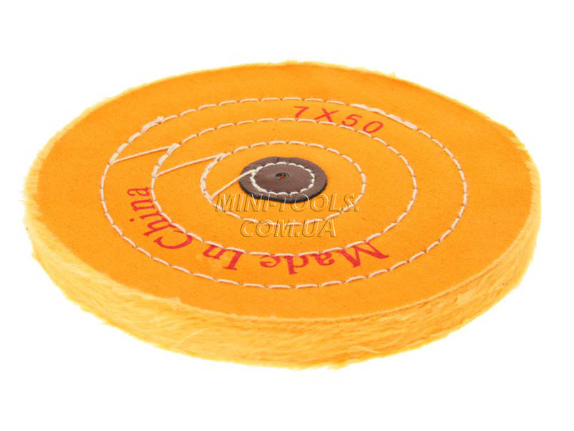 Круг полірувальний муслиновый (жовтий) 7"x50 (175 мм), фото 1