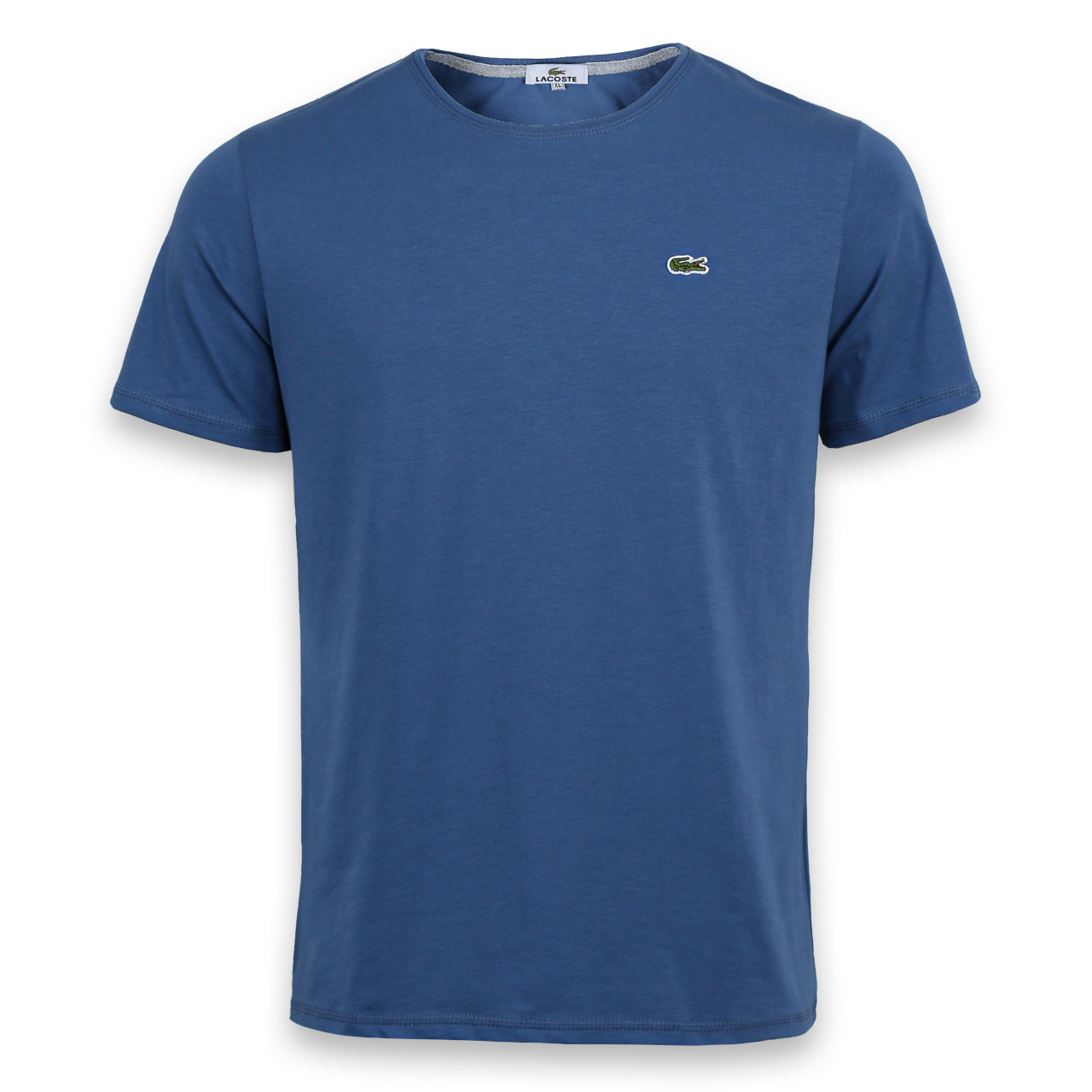 Футболка чоловіча св блакитна LACOSTE з патчем Ф-10 LGLB L(Р) 20-819-020, фото 1