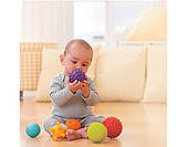 Розвивальний набір текстурні кубики, тварини, м'ячики для ванної, фото 2