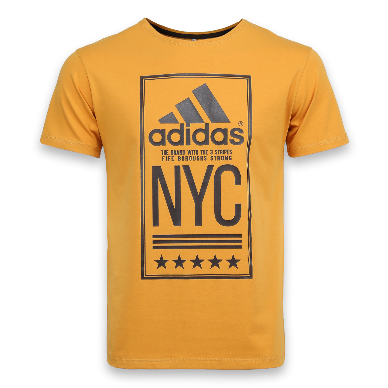 Футболка спортивна гірчиця ADIDAS з принтом "NYC" MUST XL (Р) 19-900-020, фото 1