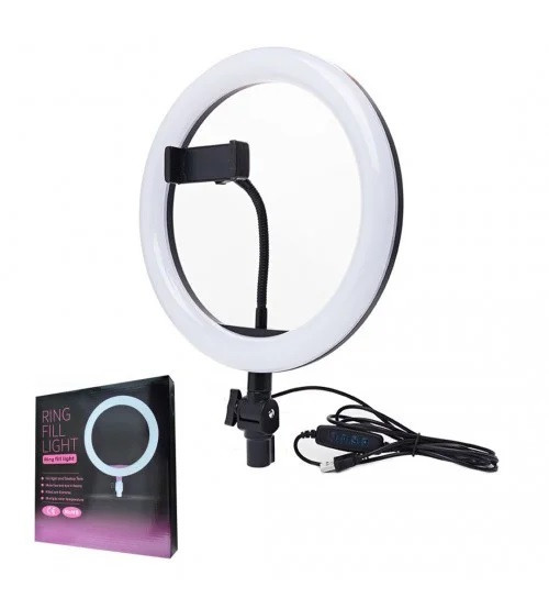 Світлодіодна кільцева LED лампа діаметр 26 см Ring Fill Light ZD666, фото 1