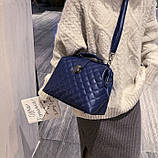 Жіноча сумка синього кольору, фото 3