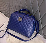 Жіноча сумка синього кольору, фото 2