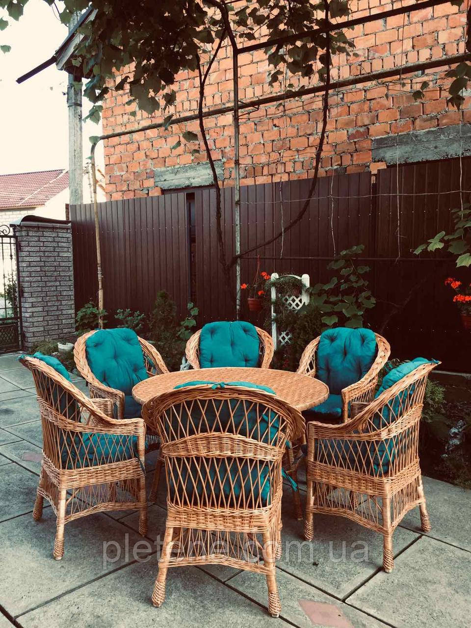 Меблі з лози з накидками, фото 1