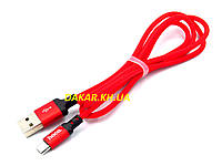 USB кабель Hoco X14 micro USB red 1м