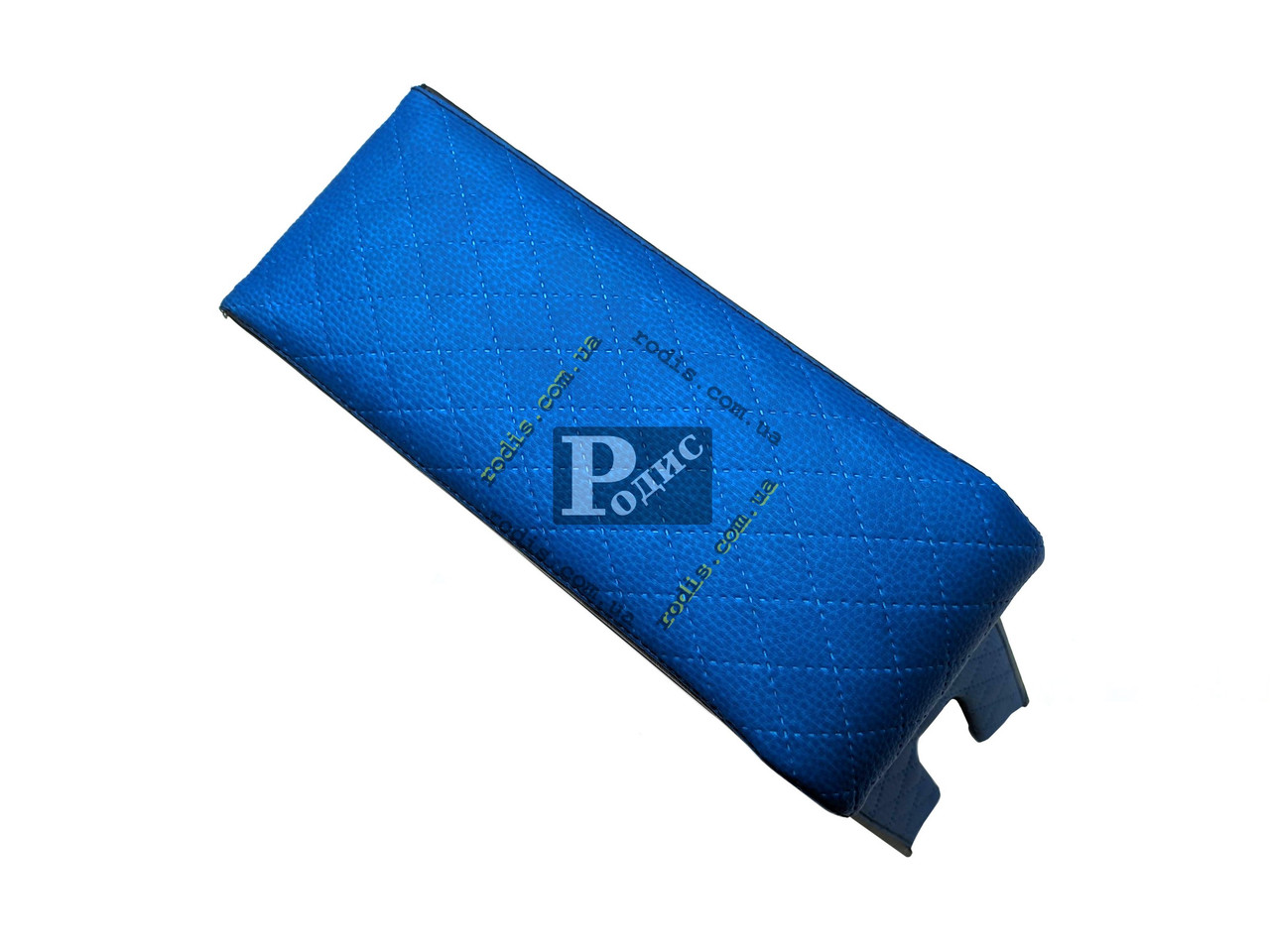 Підлокітник ВАЗ 2105, 2107 (шире ніж 01) (синій, ромб) "АвтоЕлемент" — Підлокітник Lada Classic, фото 1