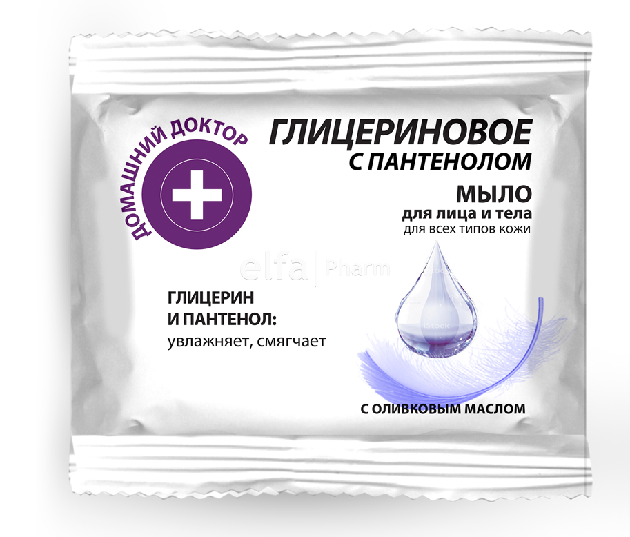Мило для обличчя і тіла "Гліцерин з пантенолом" - Домашній Доктор