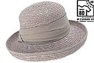 Капелюх солом'яний сірий із піднятими крисами, фото 6