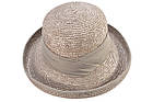 Капелюх солом'яний сірий із піднятими крисами, фото 3