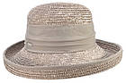 Капелюх солом'яний сірий із піднятими крисами, фото 4